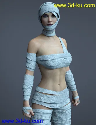 3D打印模型X-Fashion The Mummy Genesis 8 and 8.1 Females的图片