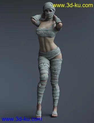 3D打印模型X-Fashion The Mummy Genesis 8 and 8.1 Females的图片