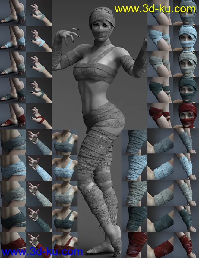 X-Fashion The Mummy Genesis 8 and 8.1 Females模型的图片5