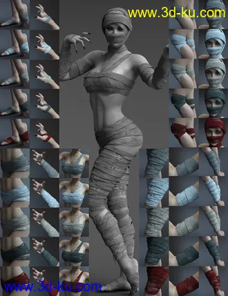3D打印模型X-Fashion The Mummy Genesis 8 and 8.1 Females的图片