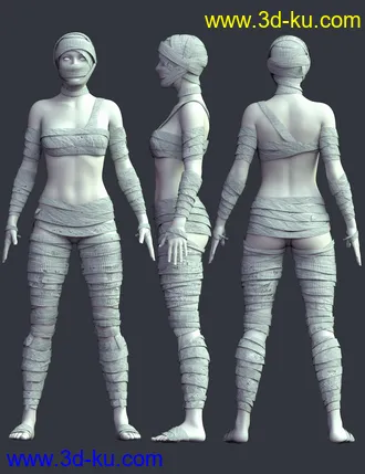 3D打印模型X-Fashion The Mummy Genesis 8 and 8.1 Females的图片