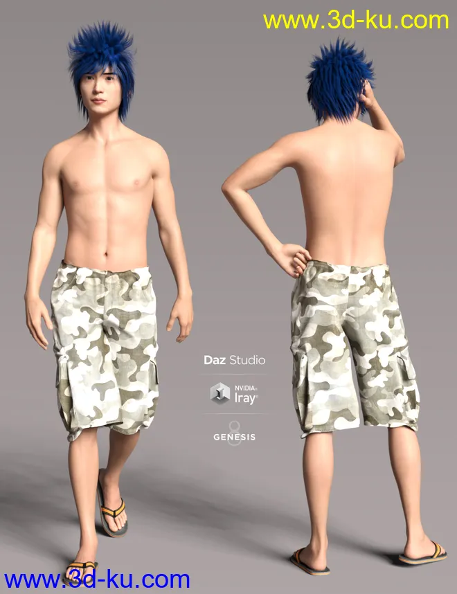 Yamazaki for Genesis 8 Male模型的图片3