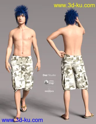 3D打印模型Yamazaki for Genesis 8 Male的图片