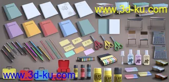 3D打印模型Z Back to School Props and Poses for Genesis 8 and 8.1的图片