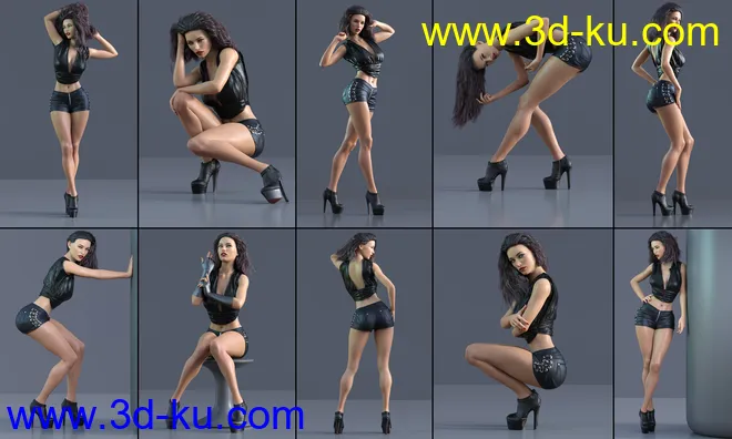 Z Beauty Fatale Shape and Pose Mega Set for Genesis 8 and 8.1 Female模型的图片5