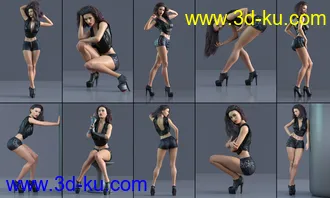 3D打印模型Z Beauty Fatale Shape and Pose Mega Set for Genesis 8 and 8.1 Female的图片
