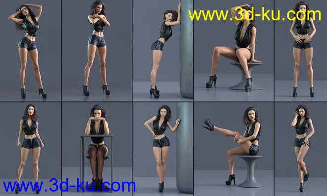 Z Beauty Fatale Shape and Pose Mega Set for Genesis 8 and 8.1 Female模型的图片6