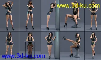 3D打印模型Z Beauty Fatale Shape and Pose Mega Set for Genesis 8 and 8.1 Female的图片