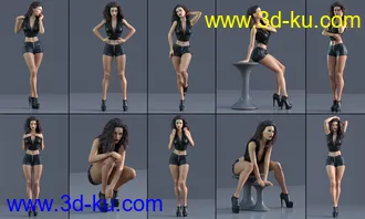 3D打印模型Z Beauty Fatale Shape and Pose Mega Set for Genesis 8 and 8.1 Female的图片