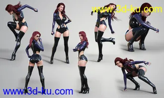 3D打印模型Z Bold Beauty Shape and Pose Mega Set的图片