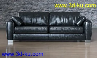 3D打印模型Z Contemporary Sofa and Poses for Genesis 3 and 8的图片