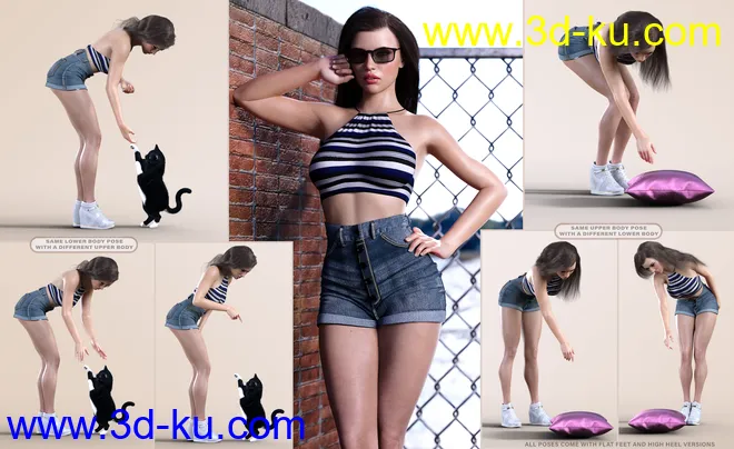 Z Essential Bending and Leaning Pose Collection模型的图片4