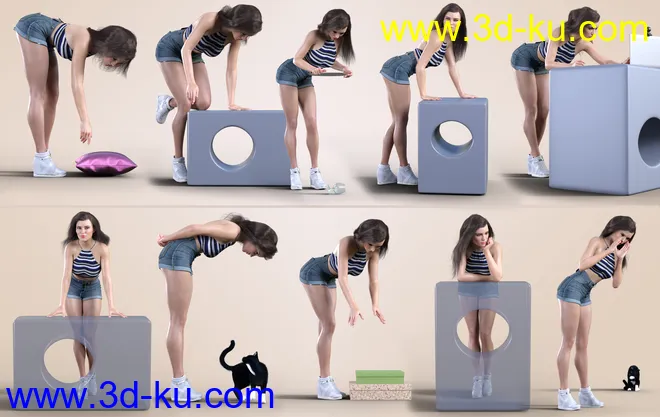 Z Essential Bending and Leaning Pose Collection模型的图片6