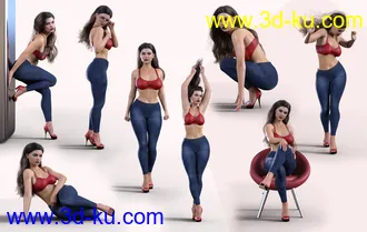 3D打印模型Z Exotic Beauty Shape and Poses Mega Set的图片
