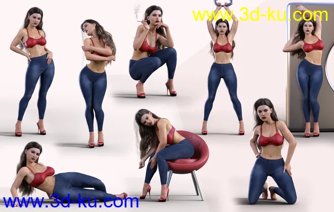 Z Exotic Beauty Shape and Poses Mega Set模型的图片6