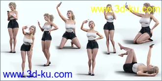 3D打印模型Z Flip Smartphone and Pose Mega Set的图片