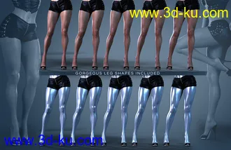 3D打印模型Z Glamorous Leg Shapes and Pose Mega Set的图片
