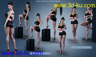 3D打印模型Z Glamorous Leg Shapes and Pose Mega Set的图片