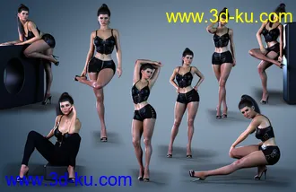 3D打印模型Z Glamorous Leg Shapes and Pose Mega Set的图片
