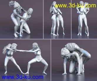 3D打印模型Z Haunted Couple Poses for Genesis 8 and 8.1的图片