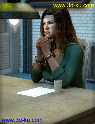 3D打印模型Z In Handcuffs - Prop and Poses for Genesis 8 and 8.1的图片