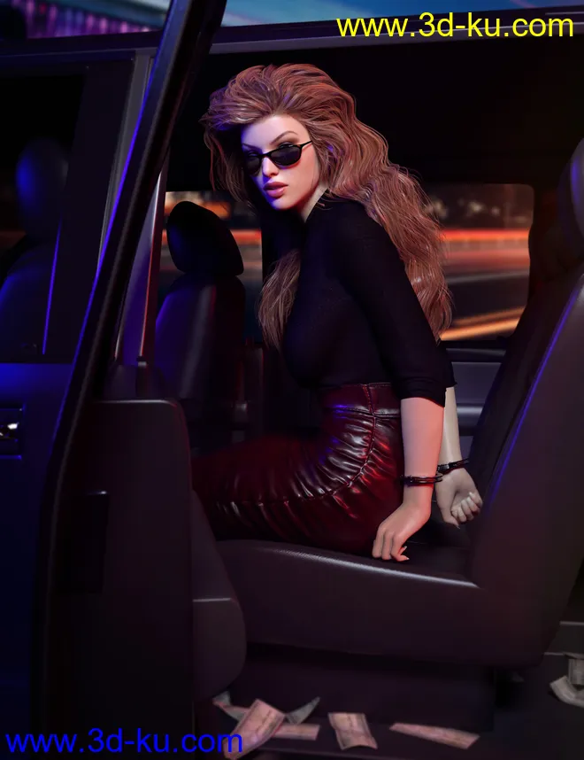 Z In Handcuffs - Prop and Poses for Genesis 8 and 8.1模型的图片6