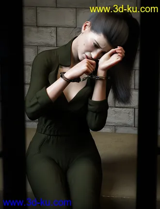 3D打印模型Z In Handcuffs - Prop and Poses for Genesis 8 and 8.1的图片