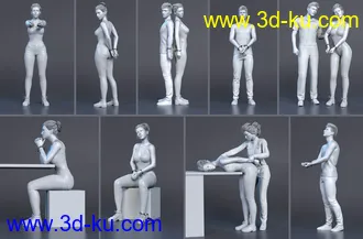 3D打印模型Z In Handcuffs - Prop and Poses for Genesis 8 and 8.1的图片
