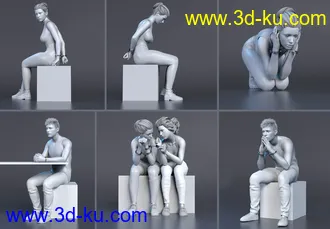 3D打印模型Z In Handcuffs - Prop and Poses for Genesis 8 and 8.1的图片