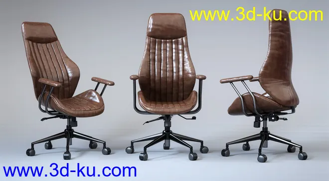 Z Luxury Morphing Office Chair and Poses for Genesis 8 and 8.1模型的图片4