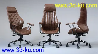 3D打印模型Z Luxury Morphing Office Chair and Poses for Genesis 8 and 8.1的图片