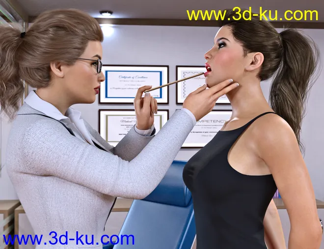 Z Medical Equipment and Poses for Genesis 8 and 8.1模型的图片3