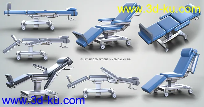 Z Medical Equipment and Poses for Genesis 8 and 8.1模型的图片4