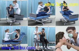 3D打印模型Z Medical Equipment and Poses for Genesis 8 and 8.1的图片