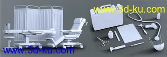 3D打印模型Z Medical Equipment and Poses for Genesis 8 and 8.1的图片