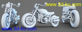 3D打印模型Z Modern Roadster Motorbike and Poses的图片
