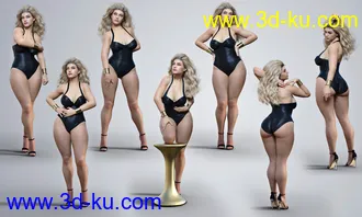 3D打印模型Z Plus Size Beauty Shape and Pose Mega Set for Genesis 8 and 8.1 Female的图片