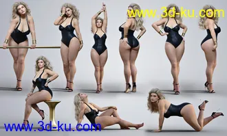 3D打印模型Z Plus Size Beauty Shape and Pose Mega Set for Genesis 8 and 8.1 Female的图片