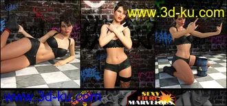 3D打印模型Z Rebel Spirit Poses and Partials for Genesis 3 and 8 Female的图片