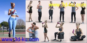 3D打印模型Z Stay Hydrated Prop and Pose Mega Set的图片