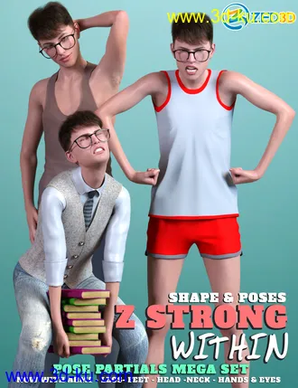 3D打印模型Z Strong Within Shape and Pose Mega Set的图片