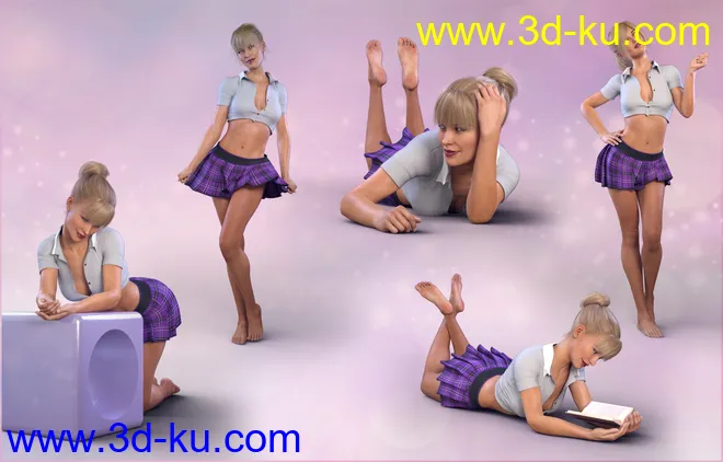 Z Teenage Years - Poses for Genesis 8 Female and Victoria 8模型的图片2