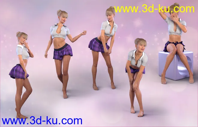 Z Teenage Years - Poses for Genesis 8 Female and Victoria 8模型的图片4