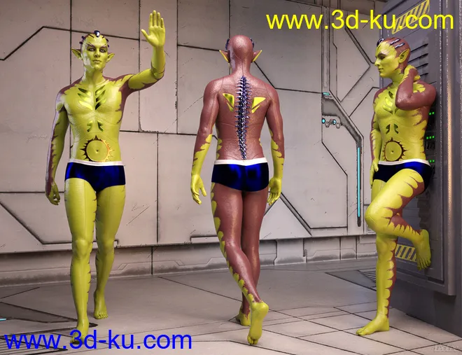 Zellarian for Nix 8 and Genesis 8 Male模型的图片2