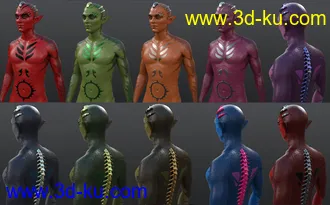 3D打印模型Zellarian for Nix 8 and Genesis 8 Male的图片