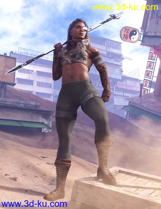 Zero38 Outfit for Genesis 8 Females模型的图片1