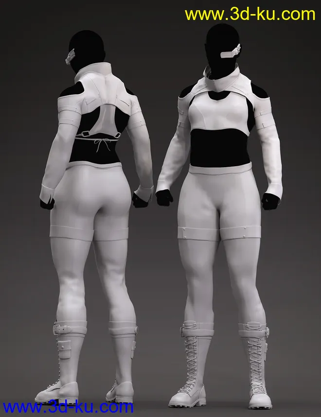 Zero38 Outfit for Genesis 8 Females模型的图片4