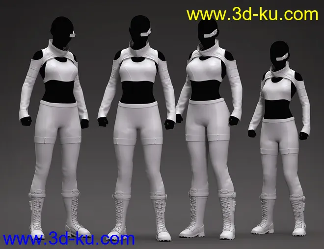 Zero38 Outfit for Genesis 8 Females模型的图片5