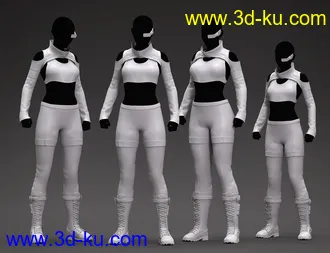 3D打印模型Zero38 Outfit for Genesis 8 Females的图片