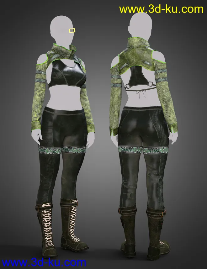 Zero38 Outfit Texture Add-on模型的图片3